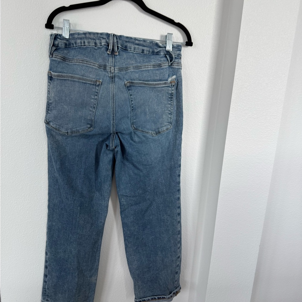 GOOD AMERICAN Petite Straight Leg Jeans - Picture 4 of 5